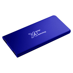 SCX.design P15 5000 mAh Powerbank mit Leuchtlogo, Reflex blue