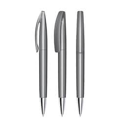 senator® Drehkugelschreiber Bridge Polished MT, blaue Mine, grau cool gray 9