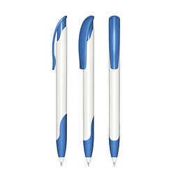 senator® Druckkugelschreiber Challenger Polished Basic SG, blaue Mine, blau 2935