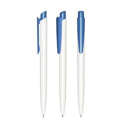 senator® Druckkugelschreiber Dart Polished Basic, blaue Mine, weiß,blau 2935