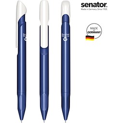 senator® Evoxx Duo Polished Recycled Druckkugelschreiber, blau 2757