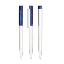 senator® Drehkugelschreiber Headliner Clear, blaue Mine, weiß,blau 2757