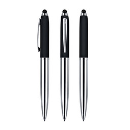 senator® Drehkugelschreiber Nautic Touch Pad Pen, blaue Mine, schwarz