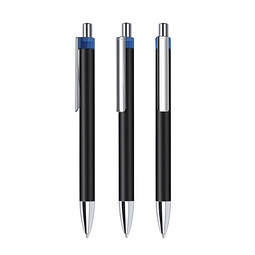 senator® Druckkugelschreiber Polar, blaue Mine, blau 2757,schwarz