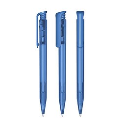 senator® Druckkugelschreiber Super Hit Clear, blaue Mine, blau 2935