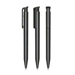 senator® Druckkugelschreiber Super Hit Polished, blaue Mine, schwarz