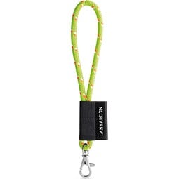SET Lanyard NAUTIC Short (Ø 7 mm) Set mit 9 mm Schnappkarabiner, Gelb Hexachrome