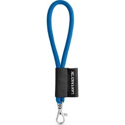 SET Lanyard TUBE Short (Ø 7 mm) mit 9 mm Schnapperkarabiner, 303 - Blau