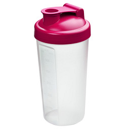 Shaker Protein, 0,6 l, berry/transparent
