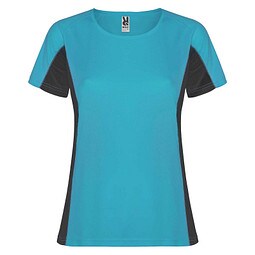 Shanghai Sport T-Shirt für Damen, türkis / Dark Lead, 2XL