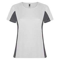 Shanghai Sport T-Shirt für Damen, weiß / Dark Lead, S