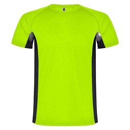 Shanghai Sport T-Shirt für Kinder, Fluor Green / schwarz, 16
