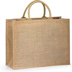 SHANTI. Tragetasche aus Jute (360 g/m²), Natur