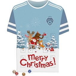 Shape Adventskalender Trikot, Lindt LINDOR Minikugeln, inkl. Druck