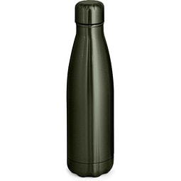 SHOW METALLIC. Edelstahlflasche 510 mL mit mattem Metallic-Finish, Gewehrmetall