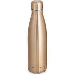 SHOW METALLIC. Edelstahlflasche 510 mL mit mattem Metallic-Finish, Satingold