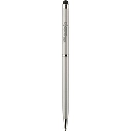 Sleek Stylus Matte Pen Silber Blaue Tinte