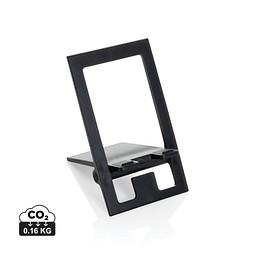 SnapStand faltbarer Telefonständer aus RCS recyceltem ABS, schwarz