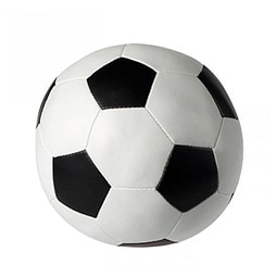 Soft-Fußball, weiß/schwarz, mittel