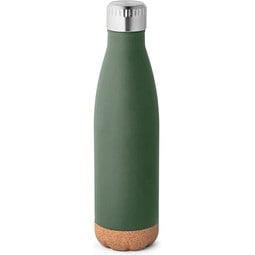 SOLBERG. Thermosflasche aus Edelstahl und Korkboden, 560 ml, Khaki