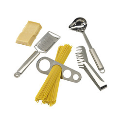 Spaghetti-Set AL DENTE,silber