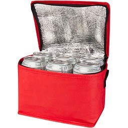 Spectrum Kühltasche aus recyceltem GRS Non Woven für 6 Dosen 4 L, rot