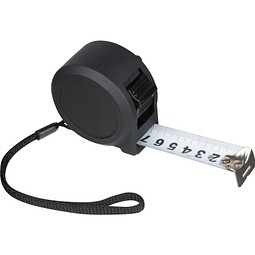 Stahlbandmaß mit Kunststoffgehäuse 5m , schwarz