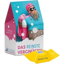 Standbodenbox,Ritter SPORT Schokowürfel Schoko Crisp, inkl. Druck