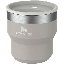 Stanley Stay Hot 295 ml Edelstahl isolierter, stapelbarer Camp Becher, grau