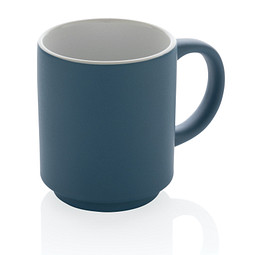 Stapelbare Keramiktasse, blau