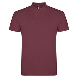 Star Poloshirt für Herren, Berry Red, 2XL
