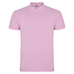 Star Poloshirt für Herren, hellrosa, L