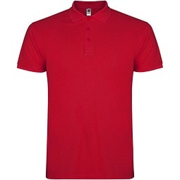 Star Poloshirt für Kinder, rot, 5/6