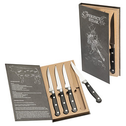 Steakmesser-Set Medium, 4-tlg., schwarz