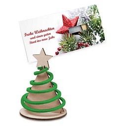 Steckfiguren-Karte Filz, Tannenbaum Wendelfilz, 1-seit. Druck