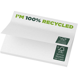 Sticky-Mate® recycelte Haftnotizen 100 x 75 mm, weiss, 100 pages