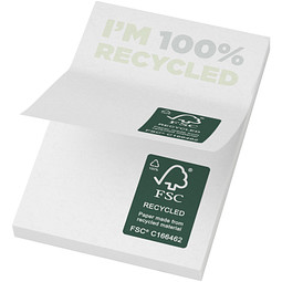 Sticky-Mate® recycelte Haftnotizen 50 x 75 mm, weiss, 100 pages