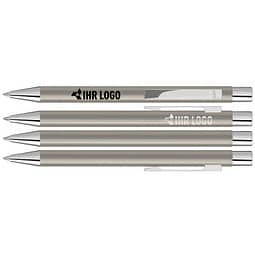 uma® Metall-Kugelschreiber Straight SI, blaue Mine, Edelstahl