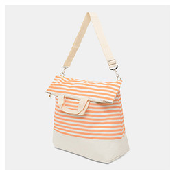 Strandtasche JUIST,beige, rot