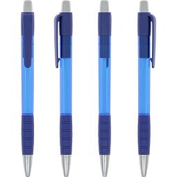 Striped Grip Pen Blau Blaue Tinte