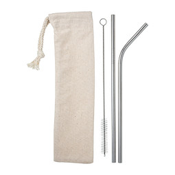 retumbler® Edelstahl-Trinkhalme California, M, silber