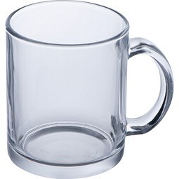 Sublimationstasse aus Glas BARBARA, transparent