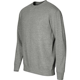 Sweatshirt unisex Crew, L, dunkelgrau melliert