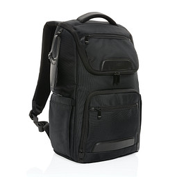 Swiss Peak AWARE™ RPET Voyager 15.6 Zoll Laptop Rucksack, schwarz