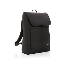 Swiss Peak Fern AWARE™ RPET 15,6 Zoll Rucksack mit Allover-Zip, schwarz