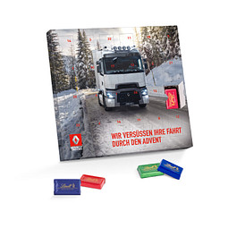 Täfelchen Adventskalender, Lindt, inkl. Druck