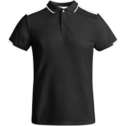 Tamil Sport Poloshirt für Kinder, schwarz, 12