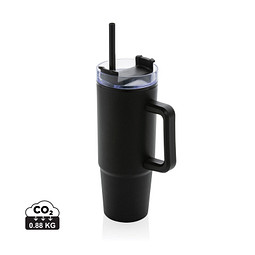 Tana Becher aus RCS recyceltem Kunststoff mit Griff 900ml, schwarz