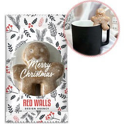 Tassenwichtel im Werbetütchen, Folie transparent, inkl. Druck