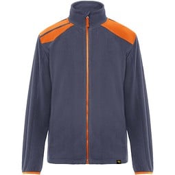Terrano Mikrofleecejacke, unisex, blei/orange, S